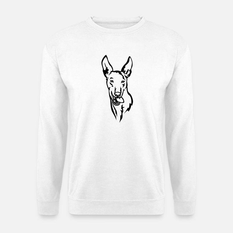 Podenco Head - Unisex Sweatshirt - white
