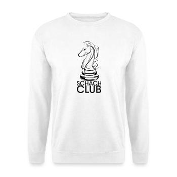 schach pferd club verein Illustration Symbol icon - Unisex Pullover - Weiß - Vorne