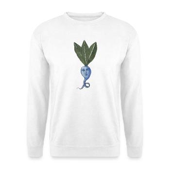 Blaue Beete - Unisex Pullover - Weiß - Vorne