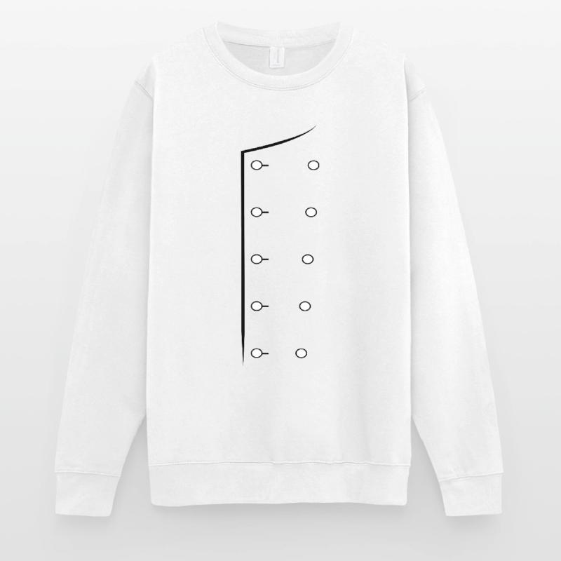 Code de chef Uniforme de Chef Dessin en ligne de Chef Veste de chef Sweat-shirt Unisexe