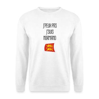 j'peux pas j'suis normand - Normandie - Sweat-shirt Unisexe - blanc - Devant
