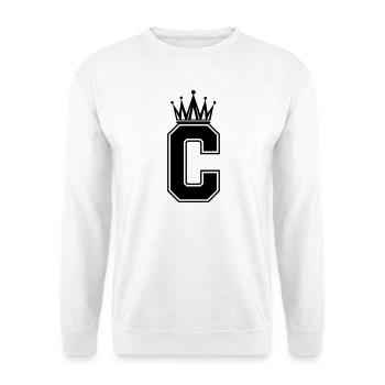 Buchstabe C - Unisex Pullover - Weiß - Vorne
