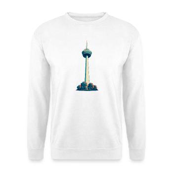 Colonius Retro - Unisex Pullover - Weiß - Vorne - Alina (178cm) & Michal (187cm)