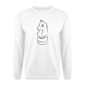 Minimalist Chess Design - Unisex Sweatshirt - white - Front