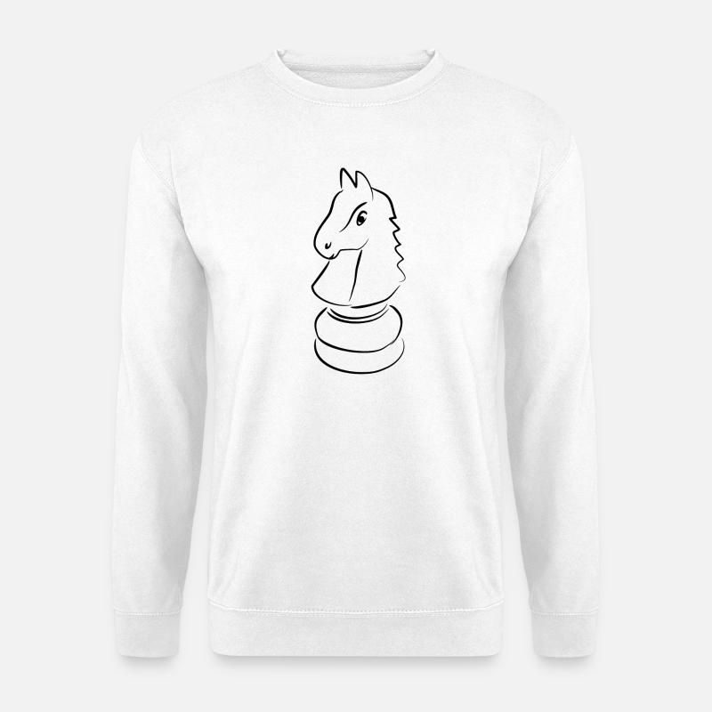 Minimalist Chess Design - Unisex Sweatshirt - white