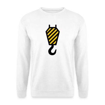 crane hook - Unisex Sweatshirt - white - Front