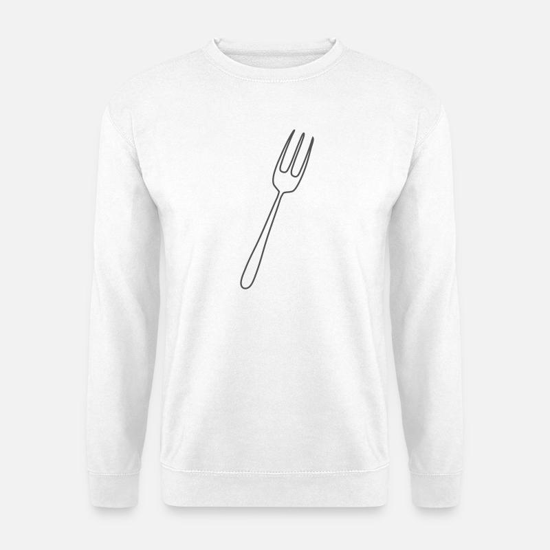 Gabel  - Unisex Pullover - Weiß