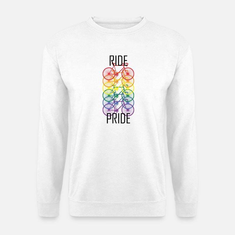 PRIDE Fahrrad Design - Unisex Pullover - Weiß