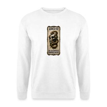 Geduld ist die eleganteste Form der Rache - Unisex Pullover - Weiß - Vorne