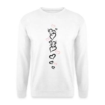 Petites mamans avec beaucoup de coeurs. - Sweat-shirt Unisexe - blanc - Devant