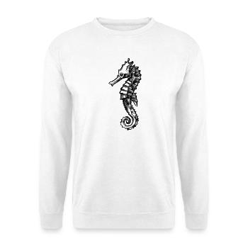 Das Seepferdchen - Unisex Pullover - Weiß - Vorne