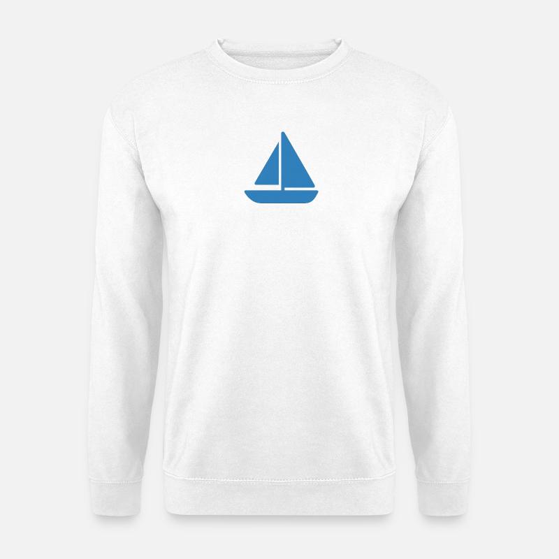 Segelboot Design - Unisex Pullover - Weiß