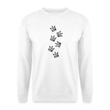 Kronen Symbolik - Unisex Pullover - Weiß - Vorne