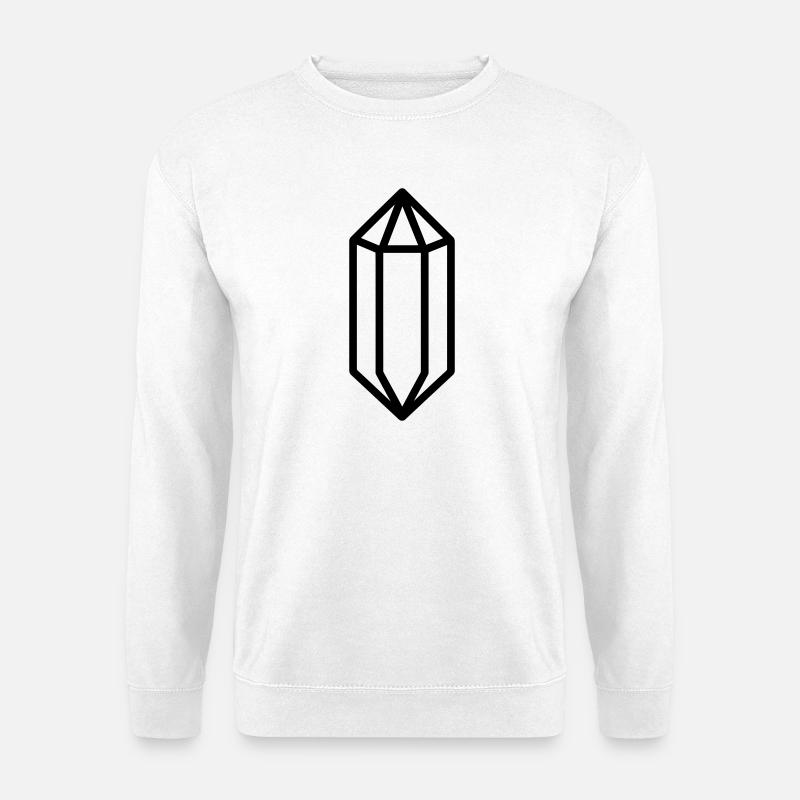 Quarzkristall - Unisex Pullover - Weiß