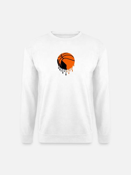 Dripping Basketball Street Art - Unisex Sweatshirt - white