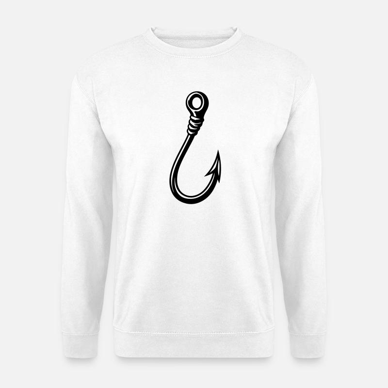 Fish hook icon - Unisex Sweatshirt - white