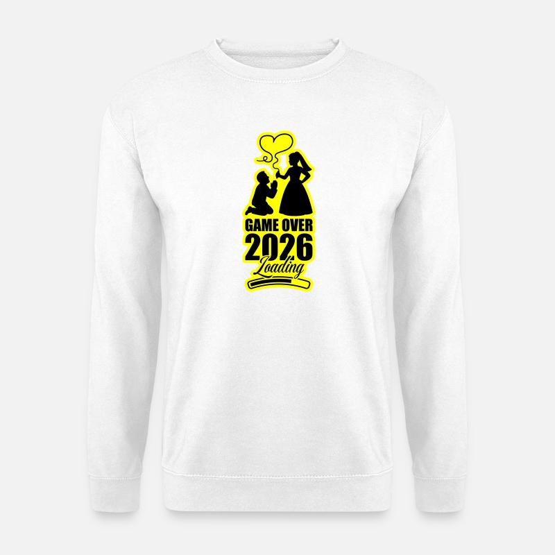 Fin du match : Mariage 2026 - Sweat-shirt Unisexe - blanc