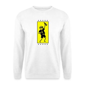 Party Strichmännchen Tanzen Trinken - Unisex Pullover - Weiß - Vorne