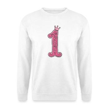 Pink Crown-1 Design - Unisex Sweatshirt - white - Front