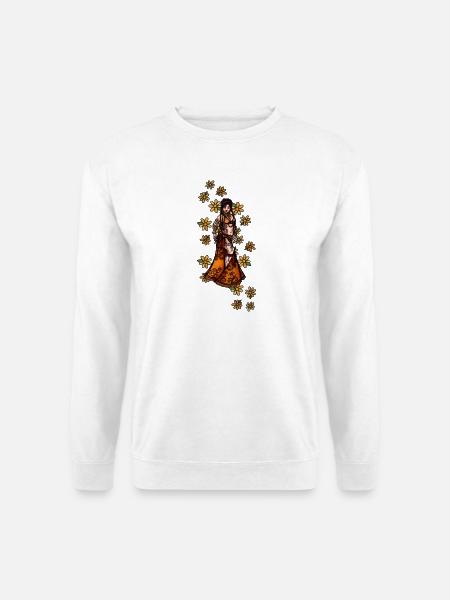 Boho-Henna-Flora-Göttin - Unisex Pullover - Weiß