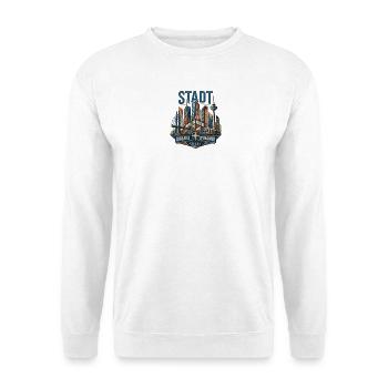 Stadt Dynamik: Kultur & Licht - Unisex Pullover - Weiß - Vorne