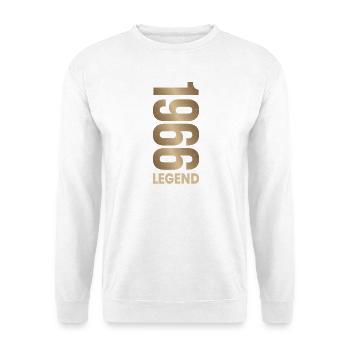 60. Geburtstag 60. Geburtstag Geschenk Mann Frau - Unisex Pullover - Weiß - Vorne - Alina (178cm) & Michal (187cm)