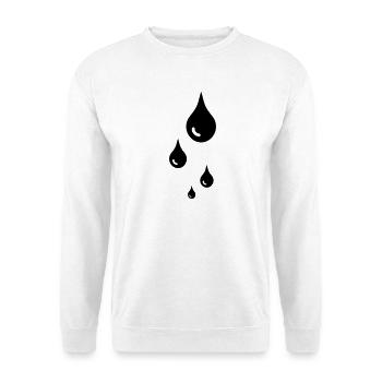 tropfen - Unisex Pullover - Weiß - Vorne