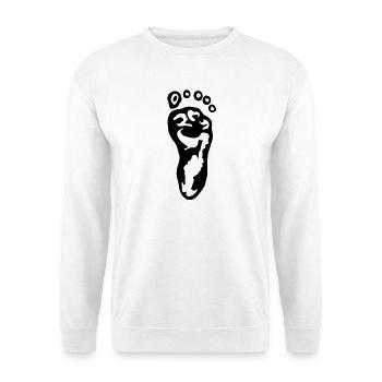 Pied - Sweat-shirt Unisexe - blanc - Devant