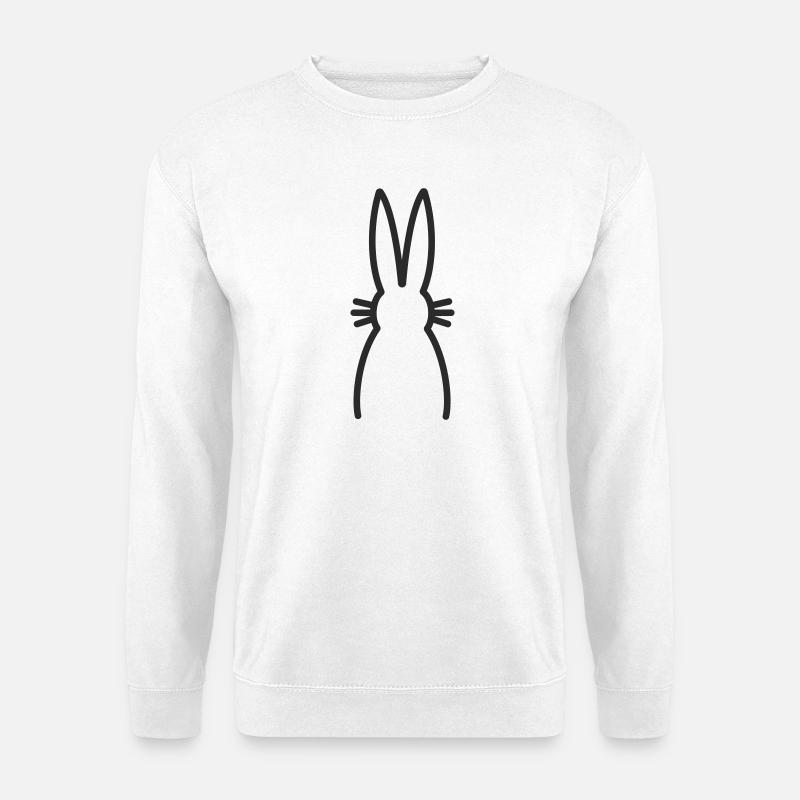 Hase Häschen - Unisex Pullover - Weiß