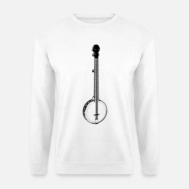 Bluegrass Musik - Unisex Pullover - Weiß