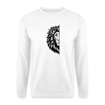 Visage de Lion - Sweat-shirt Unisexe - blanc - Devant