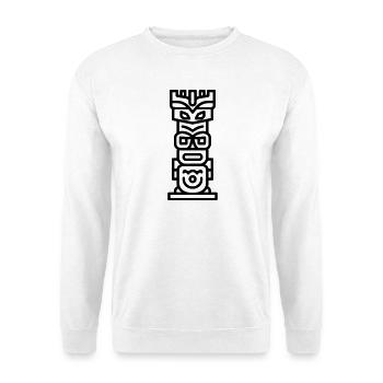 Totem - Unisex Pullover - Weiß - Vorne - Alina (178cm) & Michal (187cm)