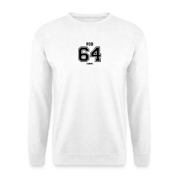 Rob64 Gaming Fan Shirt American Football style - Unisex Pullover - Weiß - Vorne