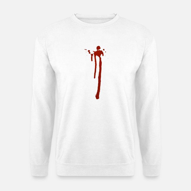 Blood - Unisex Pullover - Weiß