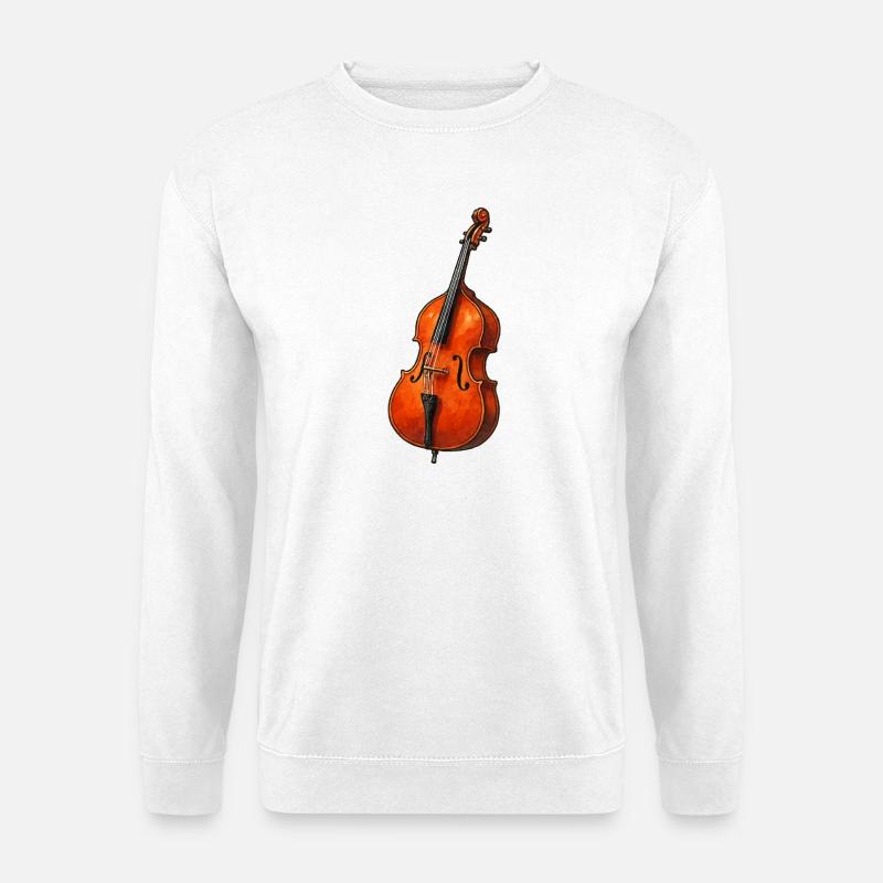 Wasserfarbene Violine - Unisex Pullover - Weiß