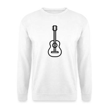 Gitarre - Unisex Pullover - Weiß - Vorne