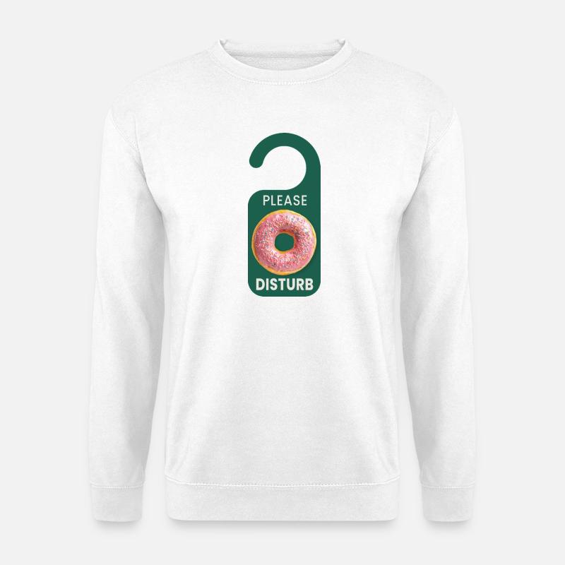 Please Donut Disturb Lustiger Donut Spruch - Unisex Sweatshirt - white