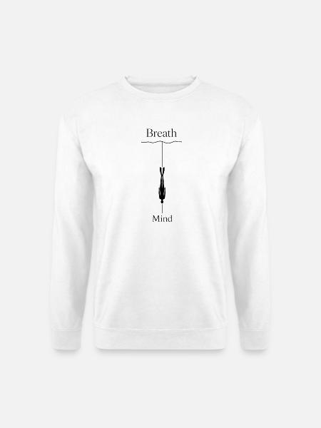 Breath and Mind Freediving - Unisex Pullover - Weiß
