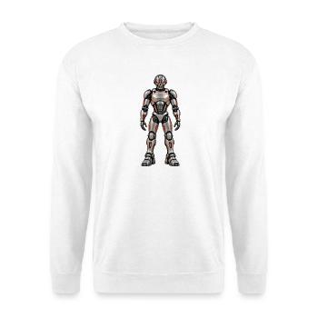 AJ-163 Vollkörper - Unisex Pullover - Weiß - Vorne - Alina (178cm) & Michal (187cm)