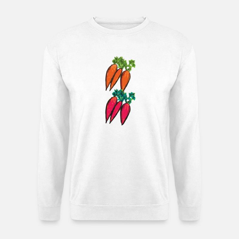 karotten sorten - Unisex Pullover - Weiß