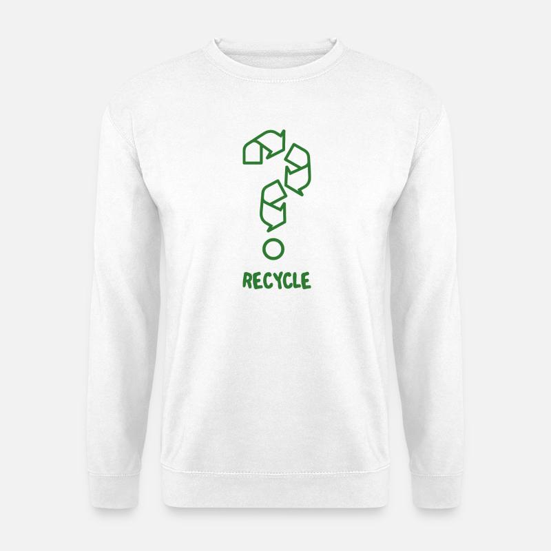 Recyceln - Unisex Pullover - Weiß