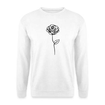 rose - Unisex Sweatshirt - white - Front