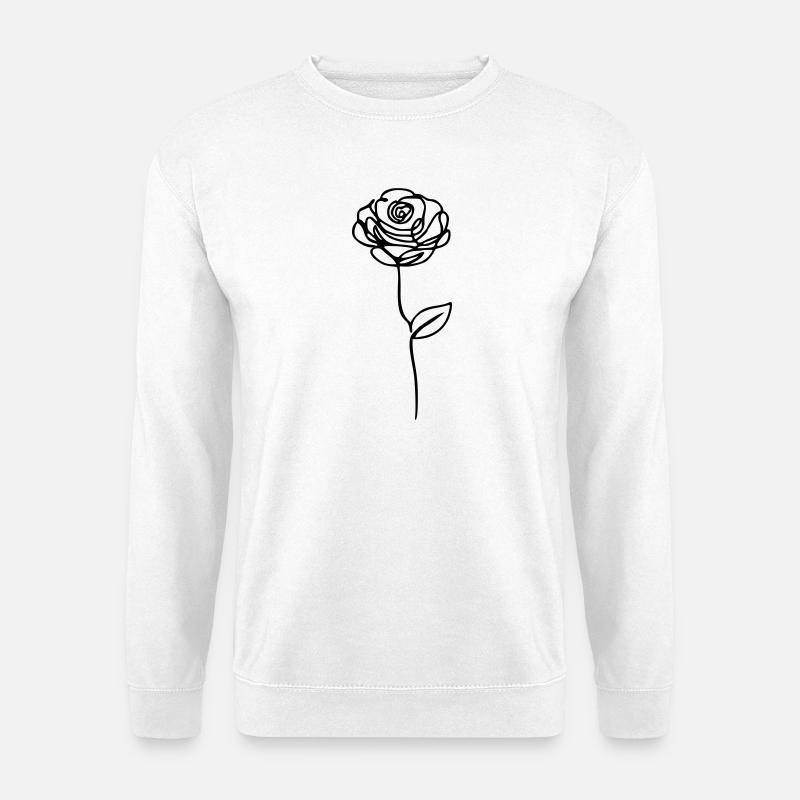 Rose - Unisex Pullover - Weiß