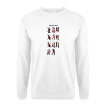Abstract Expressionist Line Art Design - Unisex Sweatshirt - white - Front