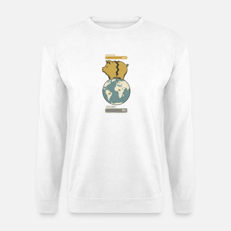 Fernweh vs. Budget - Unisex Pullover - Weiß