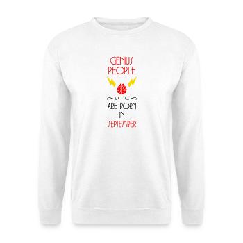 The Genies were born in September Humour - Unisex Sweatshirt - white - Front