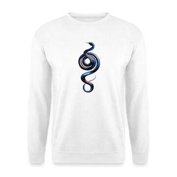 Luminous Web Snake Spiral - Unisex Sweatshirt - white - Front