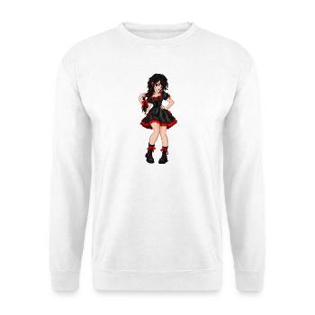 Bella Donna - Unisex Pullover - Weiß - Vorne - Alina (178cm) & Michal (187cm)