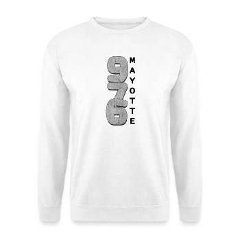 T SHIRT 976 MAYOTTE - Sweat-shirt Unisexe - blanc - Devant