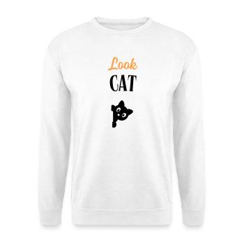 Look Cat - Unisex Sweatshirt - white - Front